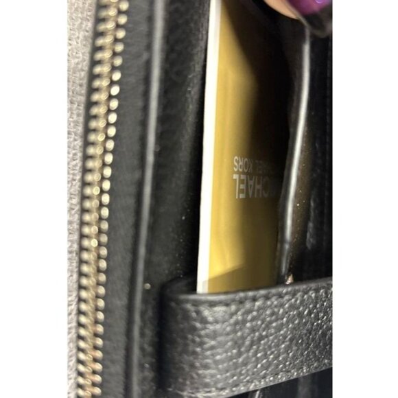 Michael Kors Black Pebbled Leather Wristlet Wallet - Picture 5 of 6